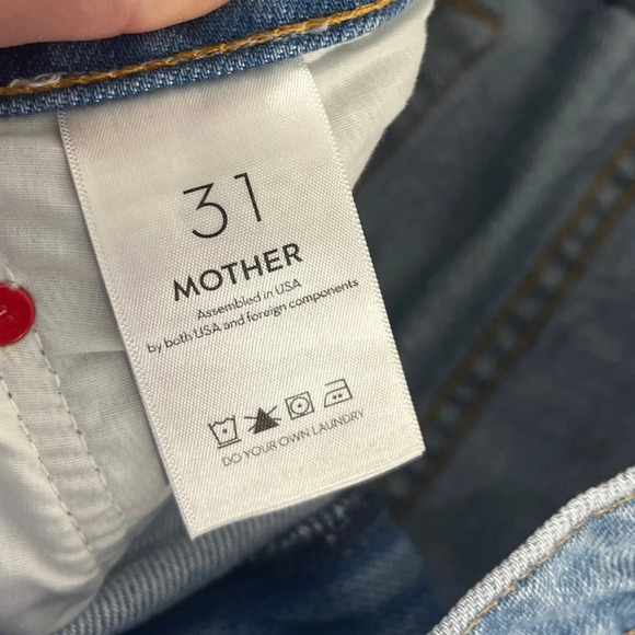 NEW Snacks by Mother High Waisted Twizzy Knee Shorts - Picture 8 of 11